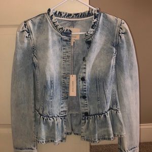Rebecca Taylor Peplum denim jacket